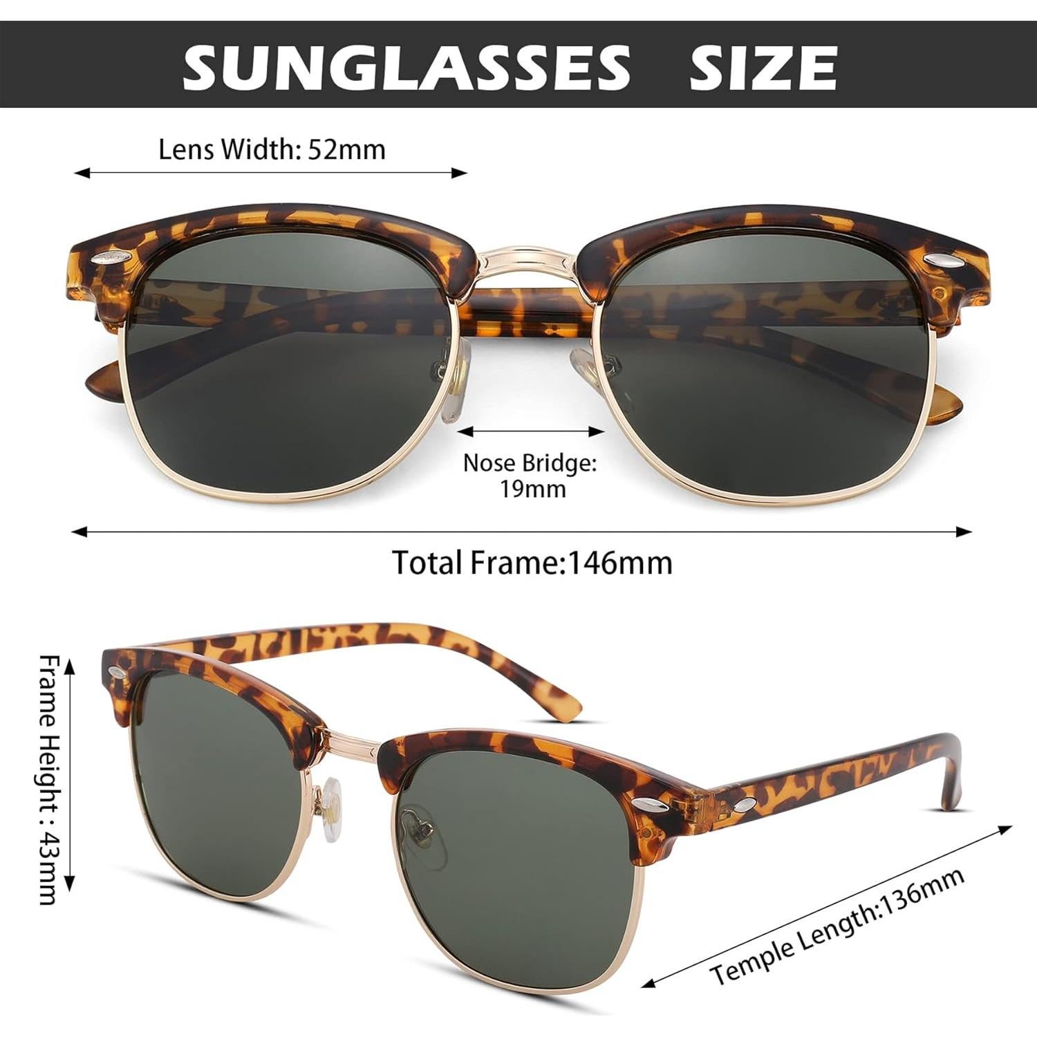 Gafas de sol Pro Acme semi sin montura UV 400 unisex