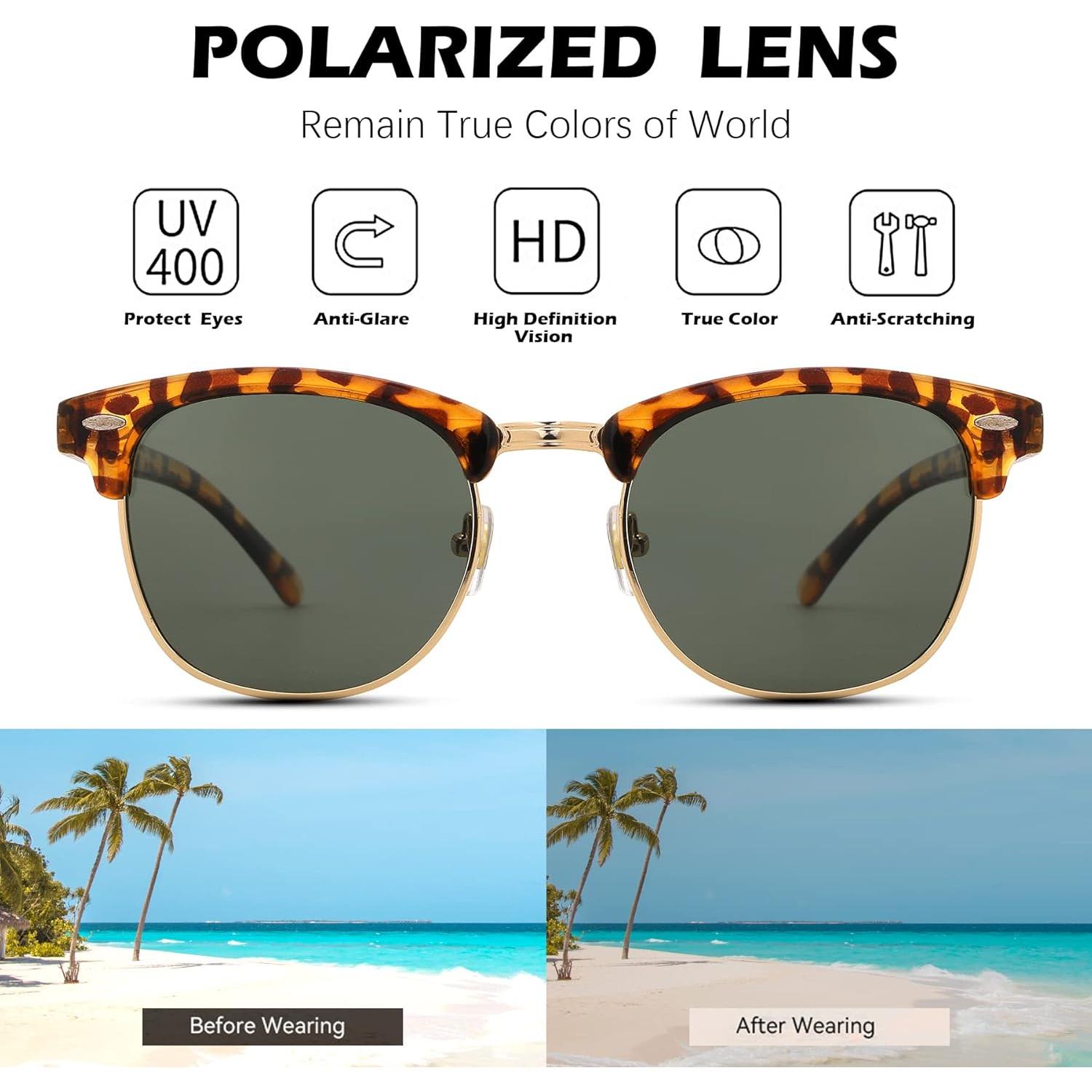 Gafas de sol Pro Acme semi sin montura UV 400 unisex