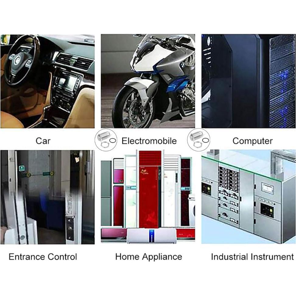 Interruptores de Botón Momentáneo Lhazemu 8PCS 12mm IP65