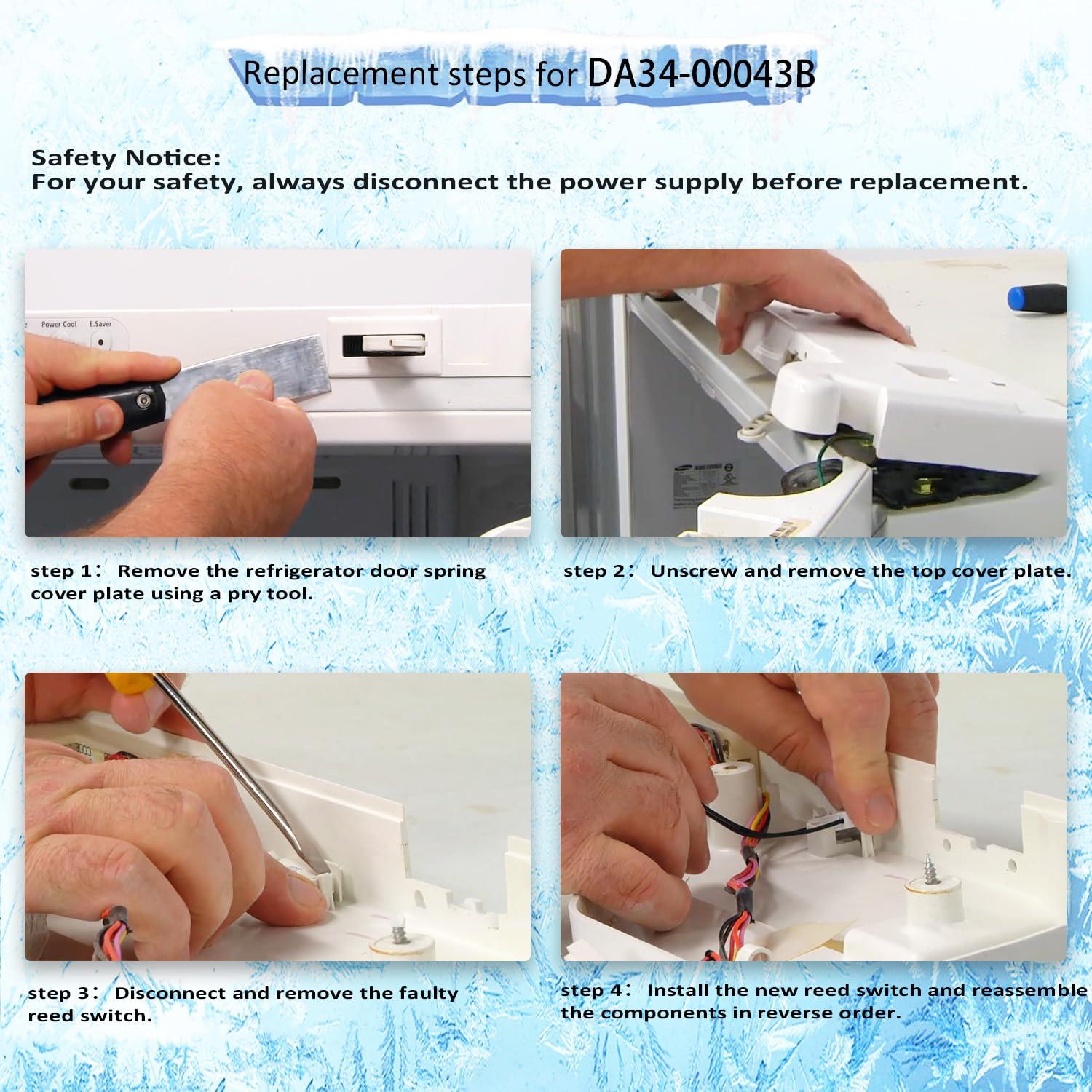 Interruptor de Reeds ZHWOTO DA34-00043B para Refrigeradores Samsung