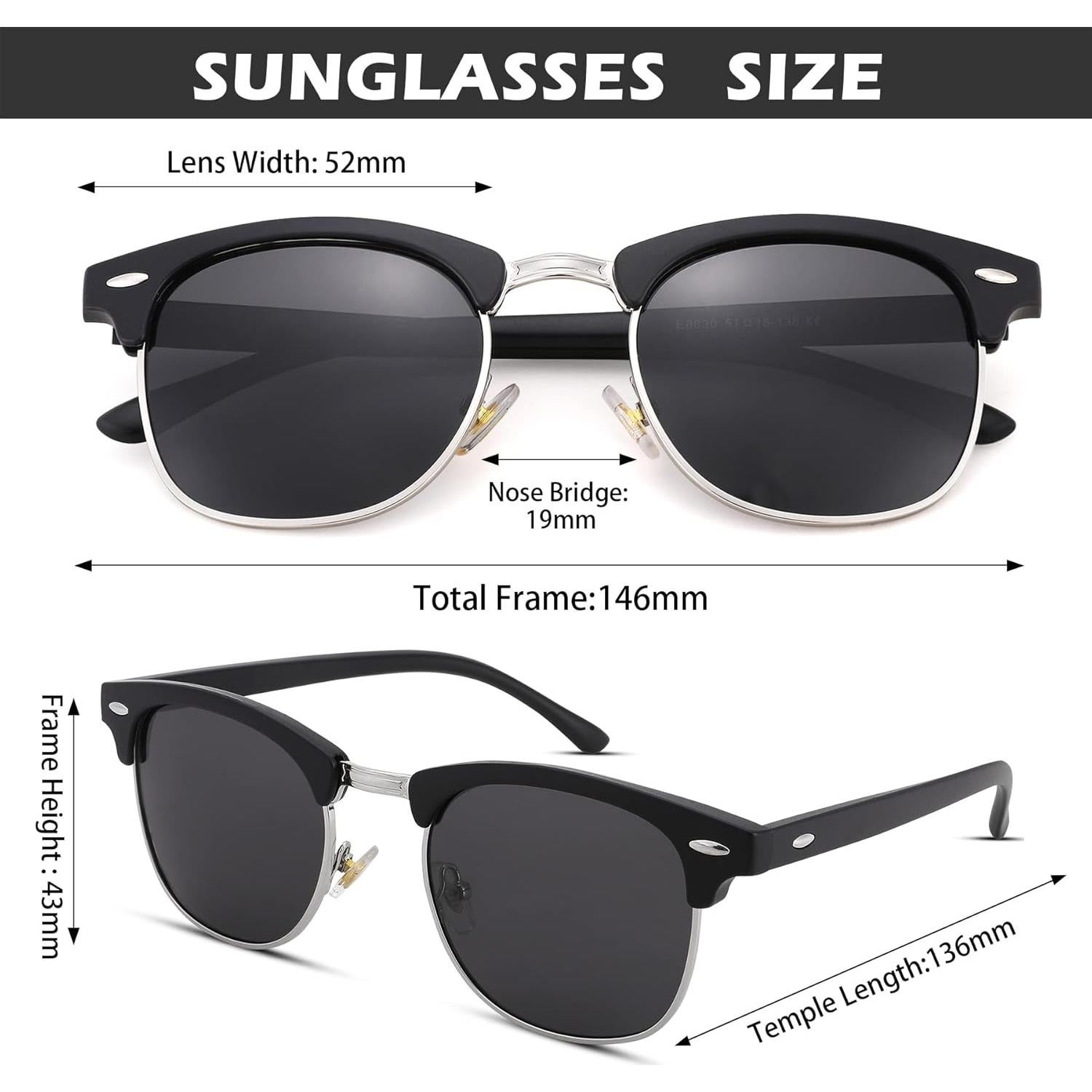 Gafas de sol Pro Acme UV400 polarizadas unisex negras