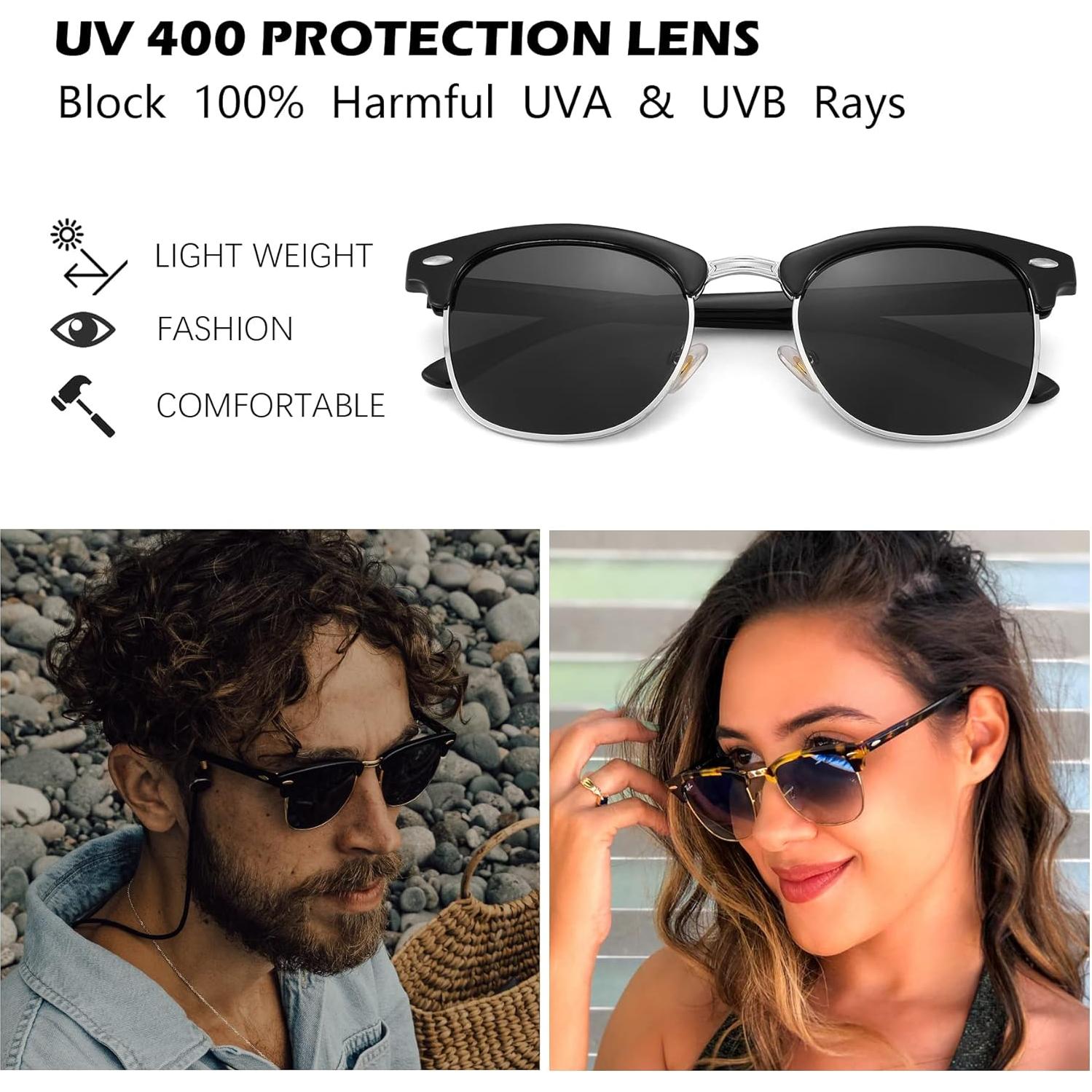 Gafas de sol Pro Acme UV400 polarizadas unisex negras