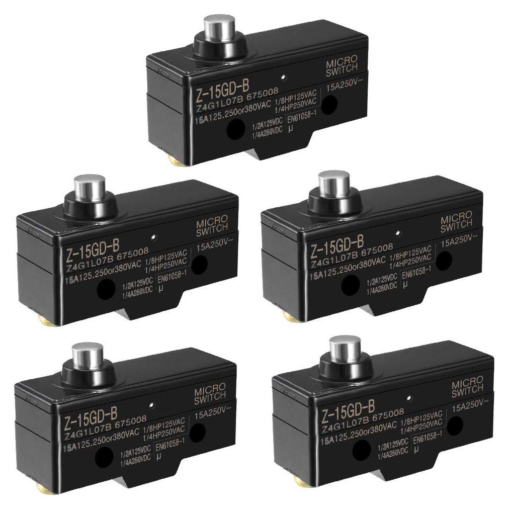 Micro Interruptor uxcell Z-15GD-B 1NO 1NC 15A IP62 5PCS