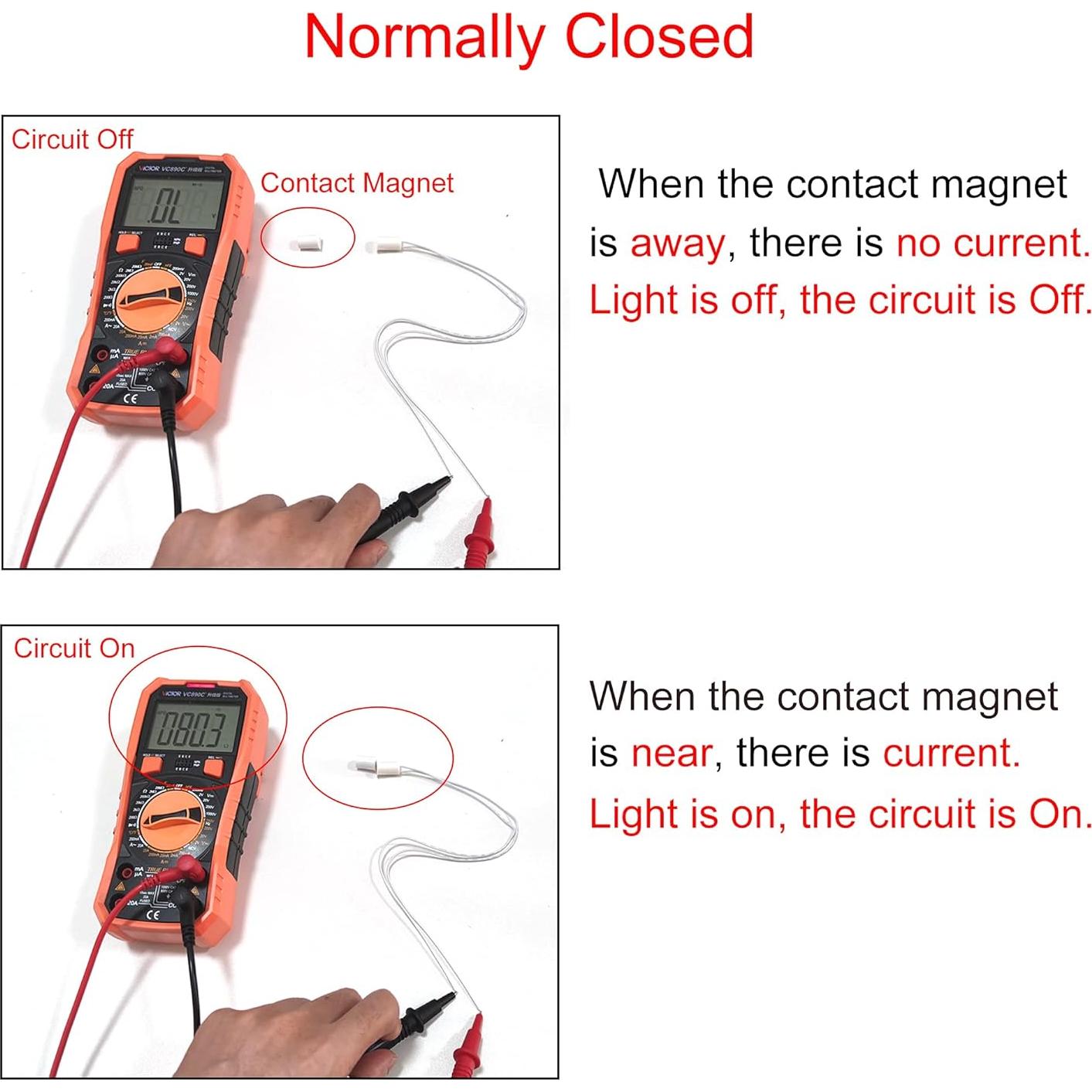 Sensor de Contacto Magnético NC RC-33 VictorsHome 5 Pcs