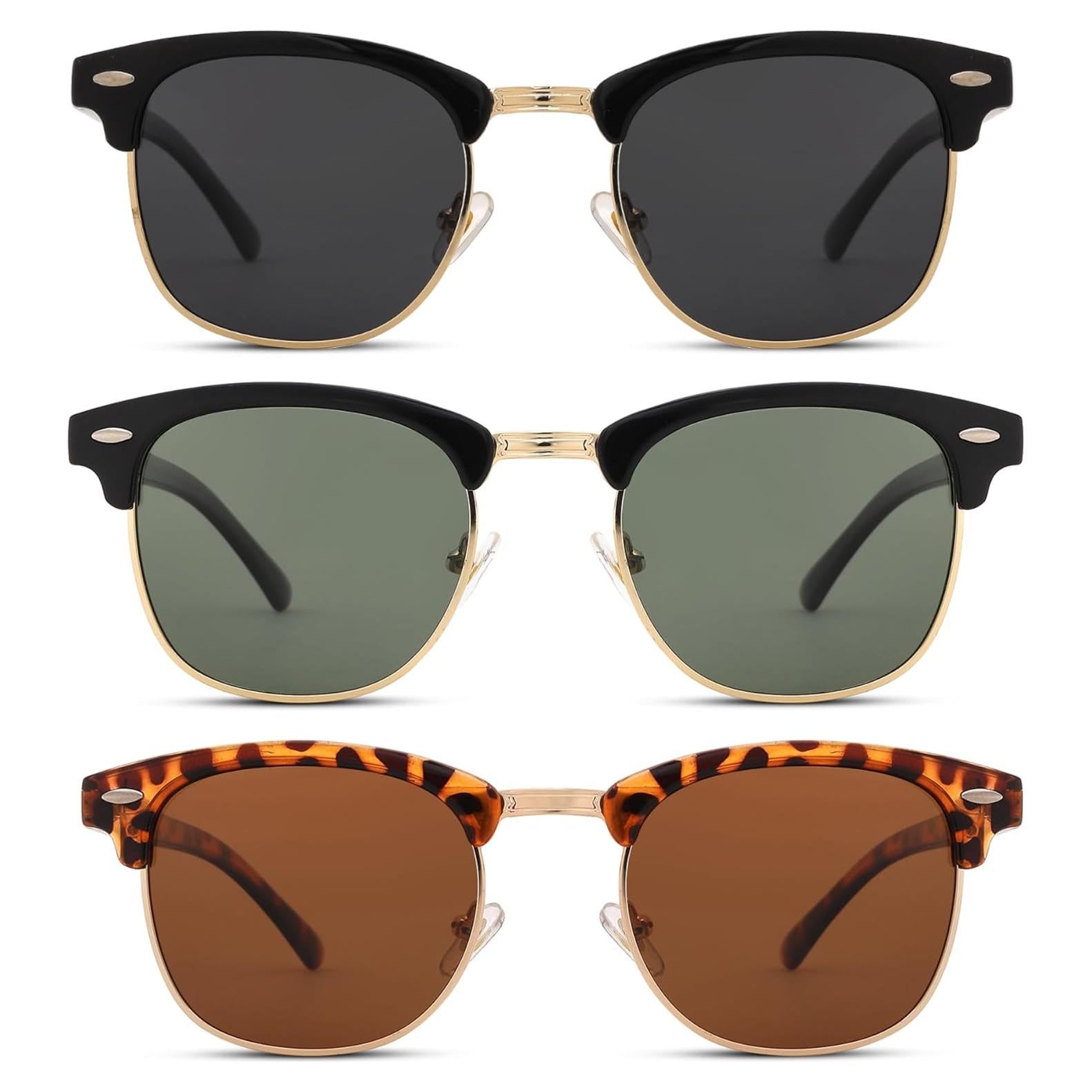 Gafas de sol polarizadas Pro Acme UV 400 unisex semi sin montura