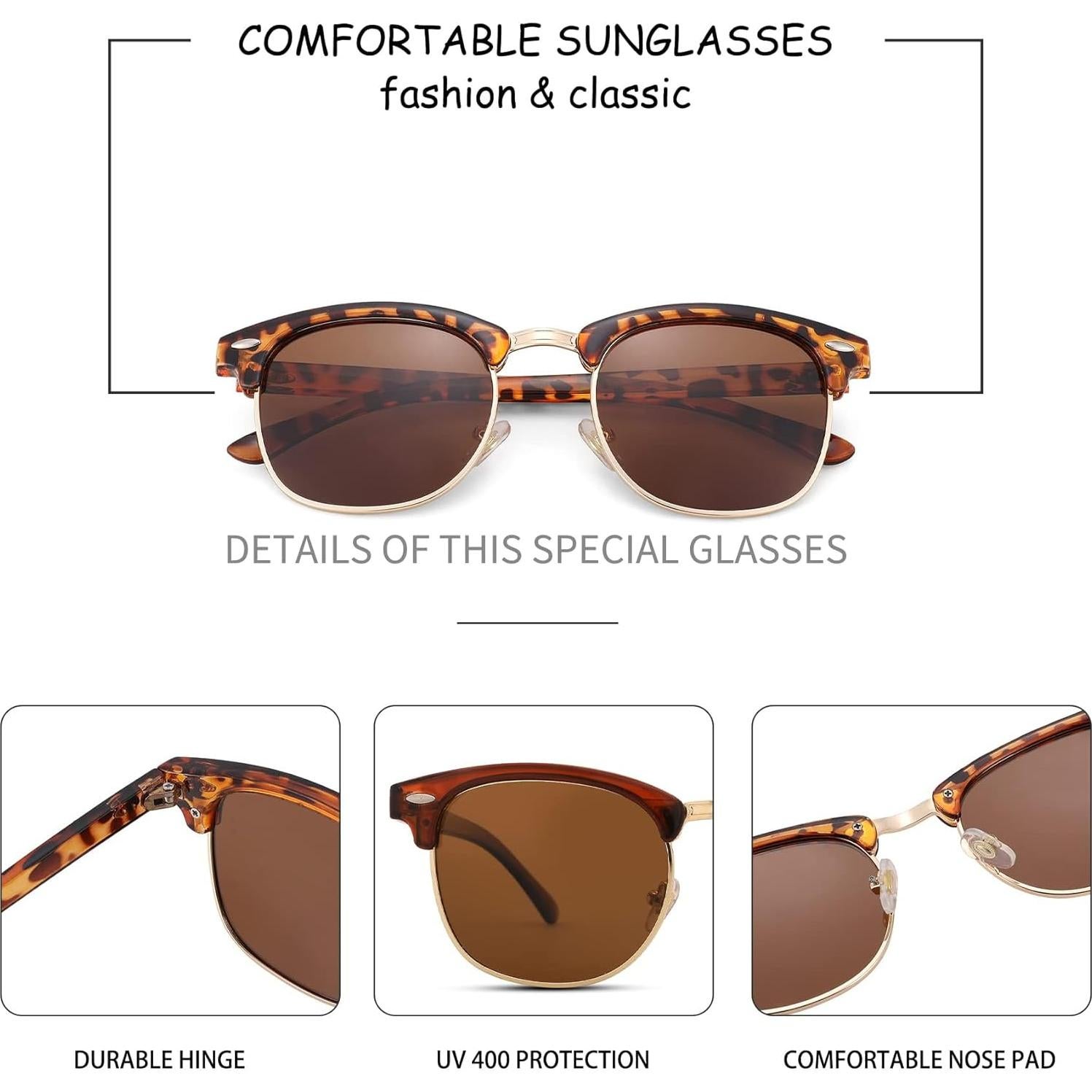 Gafas de sol polarizadas Pro Acme UV 400 unisex semi sin montura