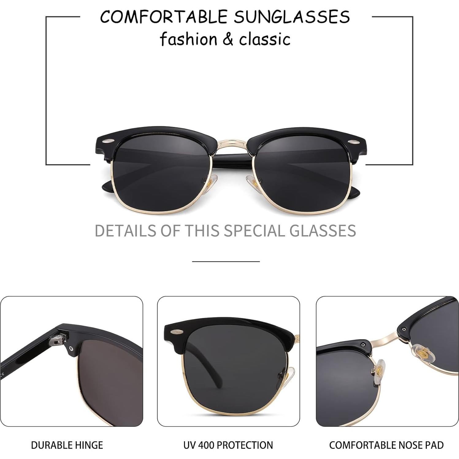 Gafas de sol polarizadas Pro Acme UV 400 unisex 2 piezas