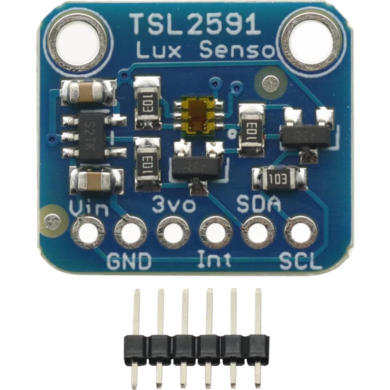 Módulo Sensor de Luz Digital TSL2591 I2C 3.3V-5V - Alta Precisión