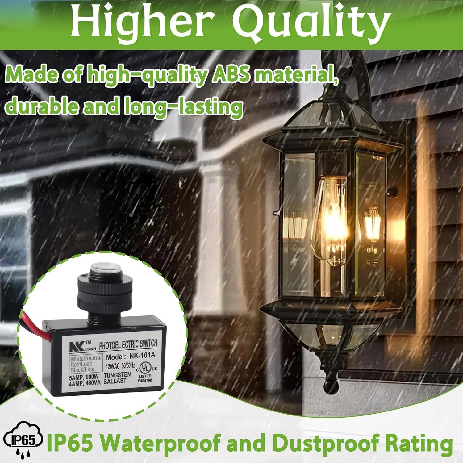 Paquete de 2 Sensores de Luz Fotocélula Stitokg - Impermeables