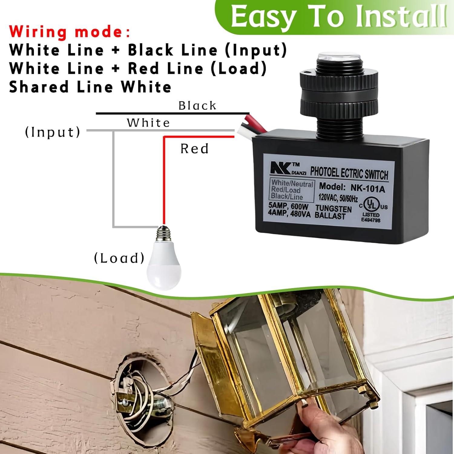 Paquete de 2 Sensores de Luz Fotocélula Stitokg - Impermeables