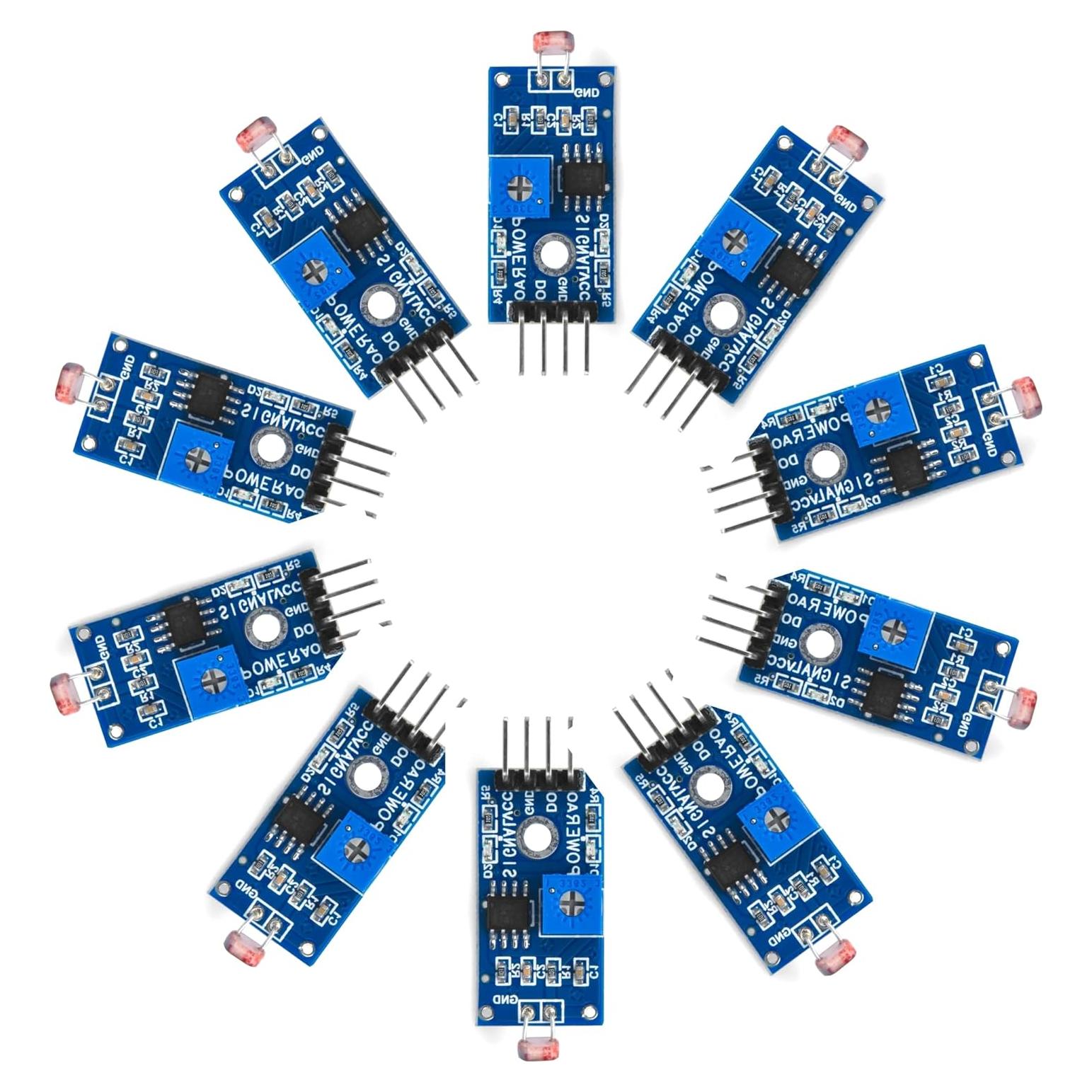 10 Módulos Sensor Fotosensible Gowoops 3.2x1.4cm Luz