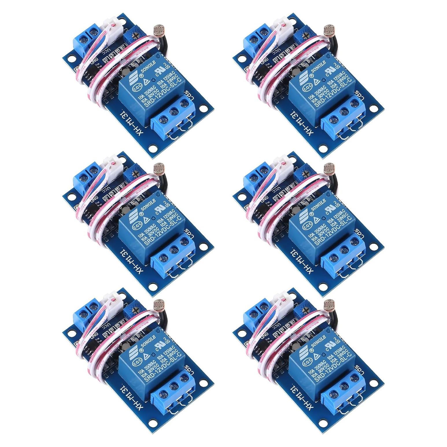 Módulo de Relé de Fotoresistor Alinan 12V 10A con Cable