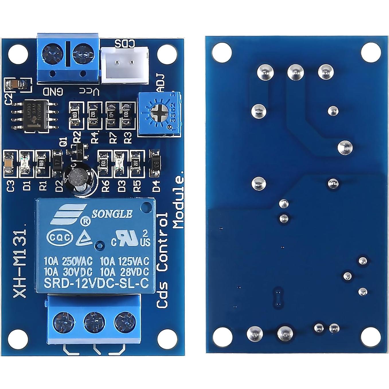 Módulo de Relé de Fotoresistor Alinan 12V 10A con Cable