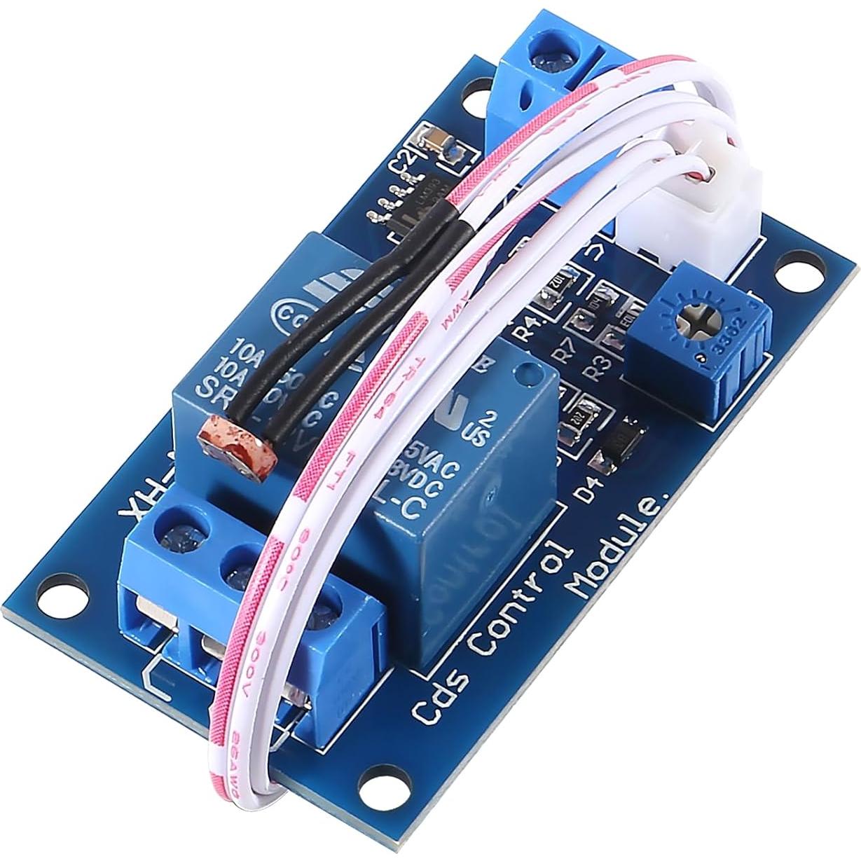 Módulo de Relé de Fotoresistor Alinan 12V 10A con Cable