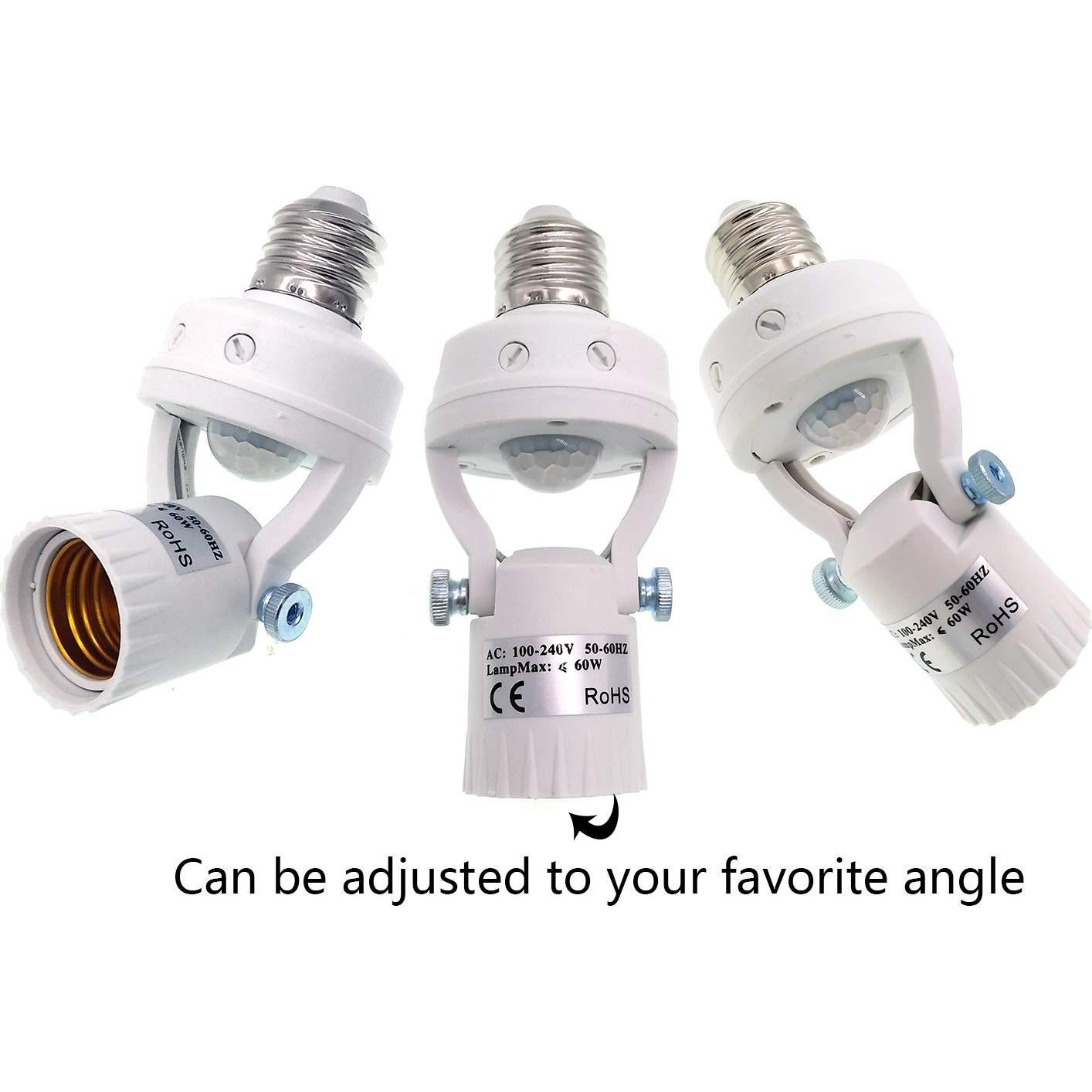 Adaptador de bombilla E26/E27 con sensor de movimiento FLY
