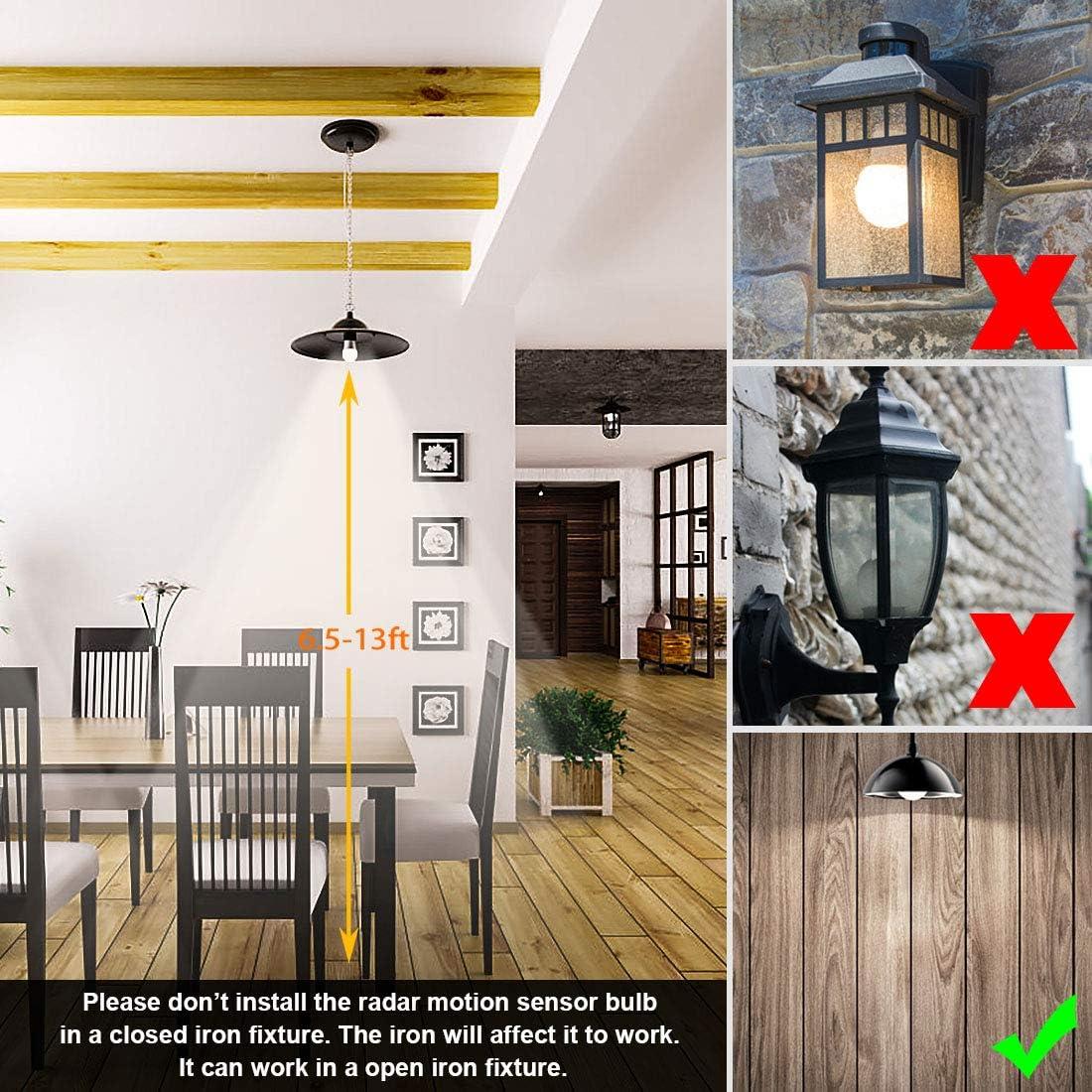 Bombilla LED LUXON 5W con Sensor de Movimiento E26 2700K