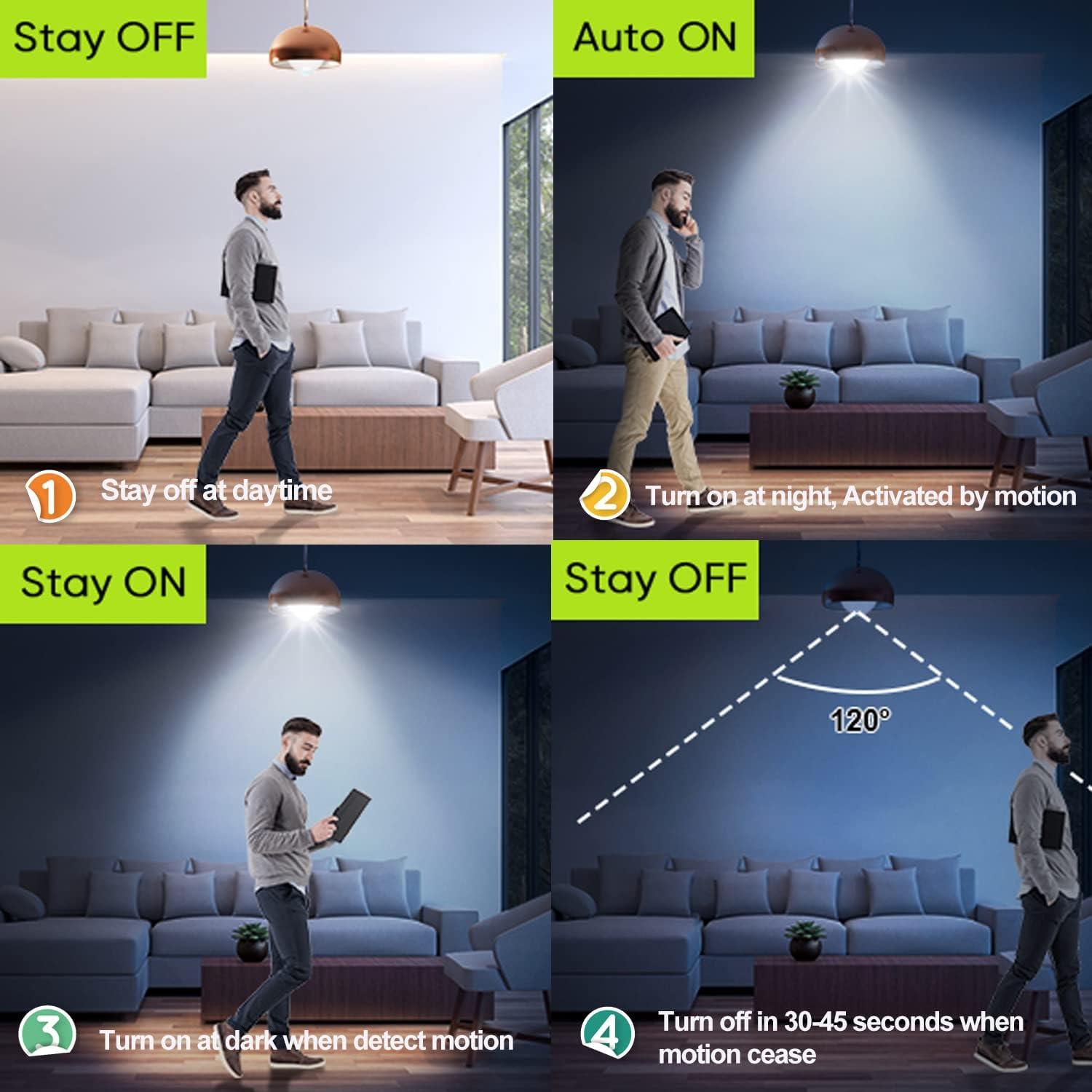 Bombilla LED con Sensor de Movimiento Boxlood 12W Luz Diurna E26