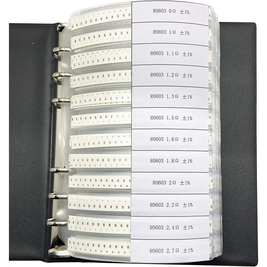 Carpeta de Resistencias SMD 0603 Nancheng 0-10M Ohm 8500 Piezas