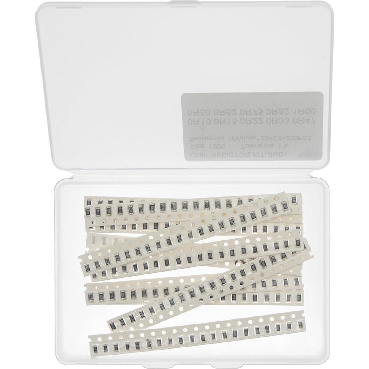 Kit de Resistencias SMD 1206 1% 10 Valores 200 Piezas