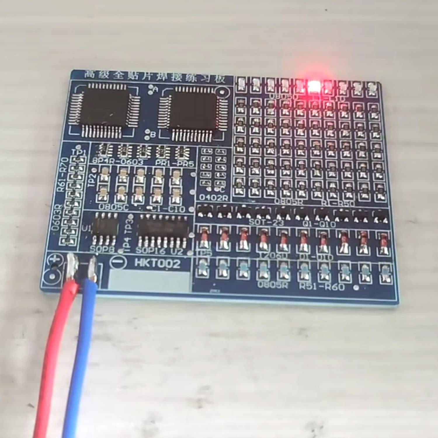 Placa de Práctica SMD/SMT ISolderStore - Kit de Soldadura DIY