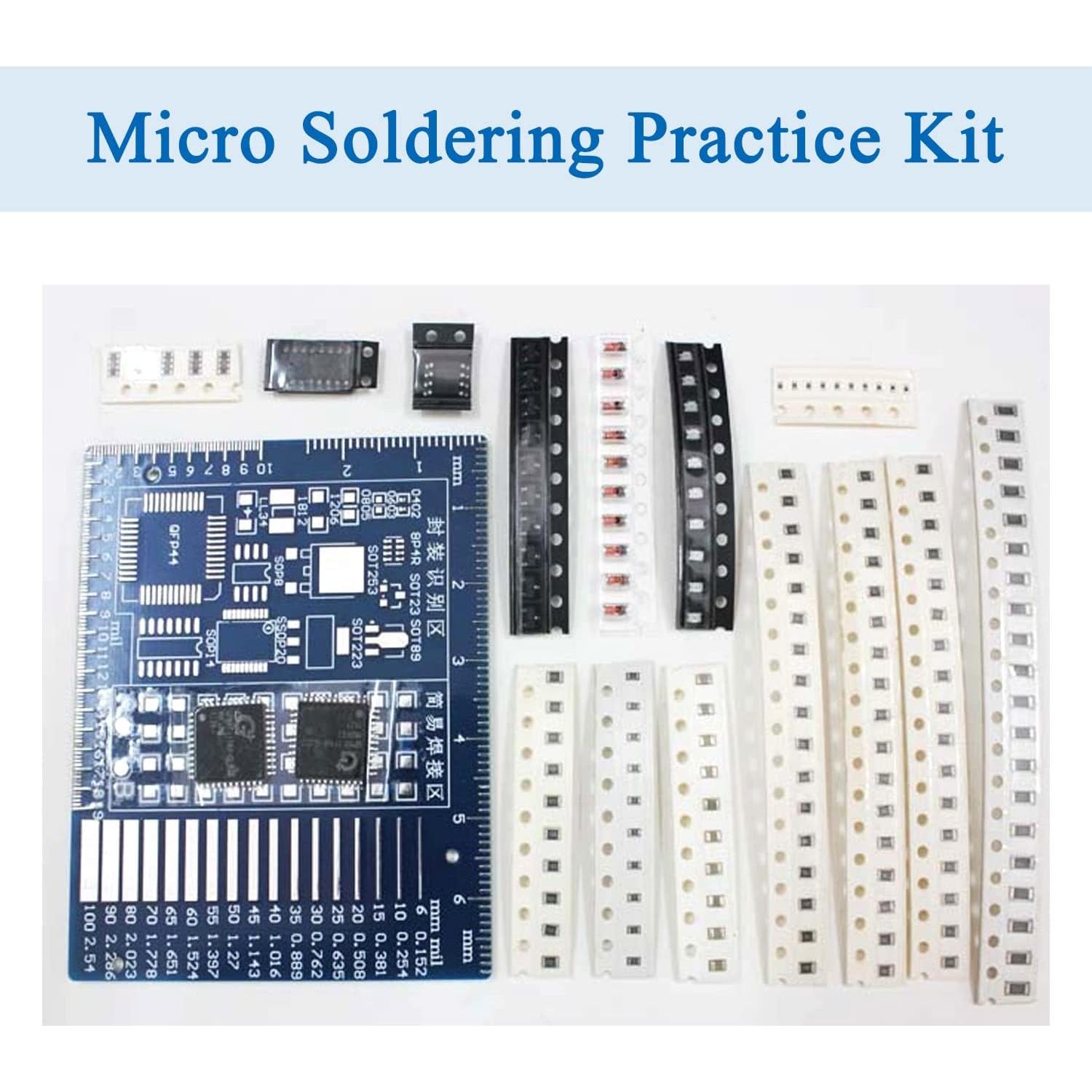 Placa de Práctica SMD/SMT ISolderStore - Kit de Soldadura DIY