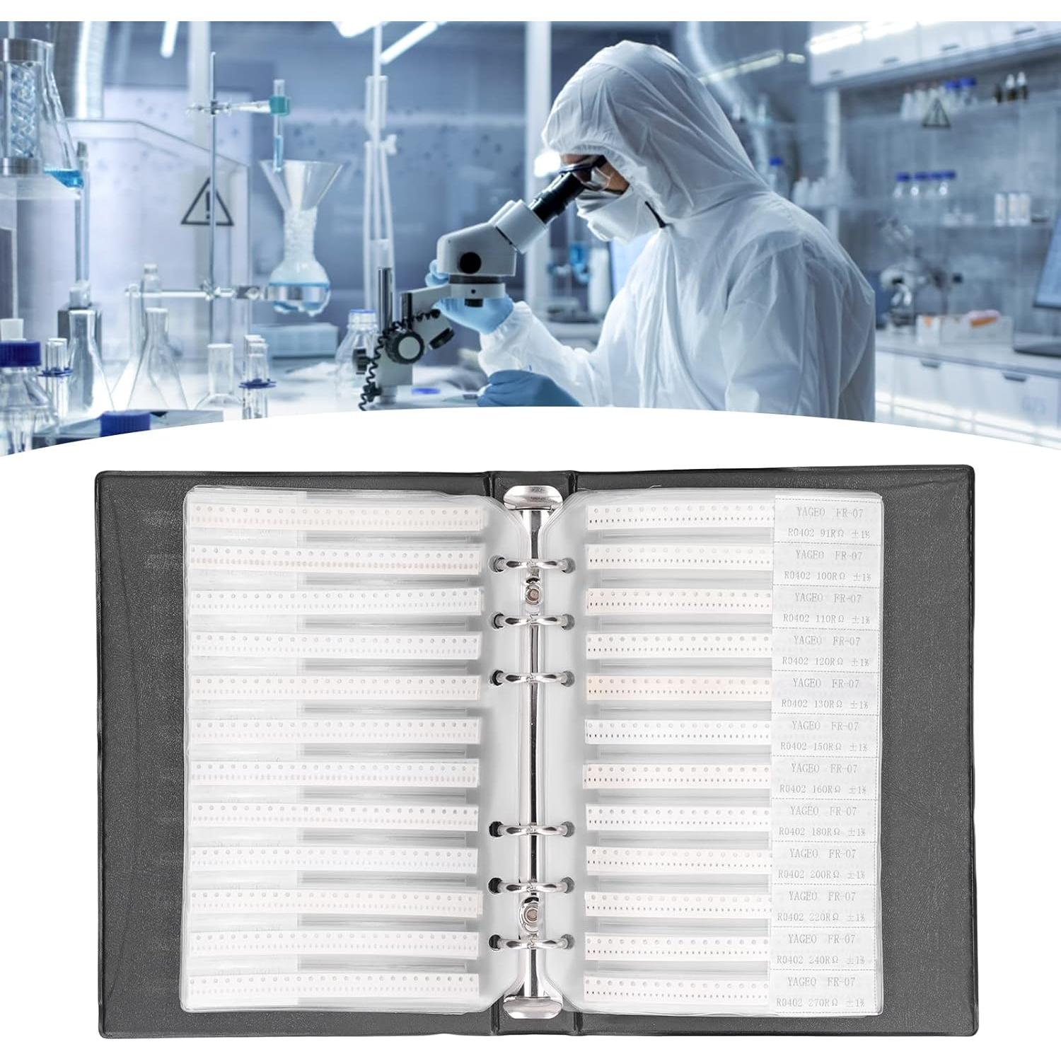 Kit de Resistores SMD 170 Valores 0402 1% Tolerancia 50pcs