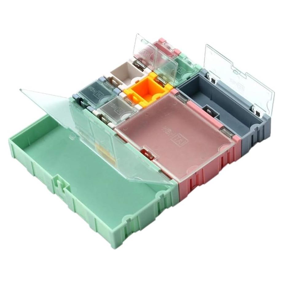 Caja de Almacenamiento de Componentes Electrónicos Youngy 9 Piezas