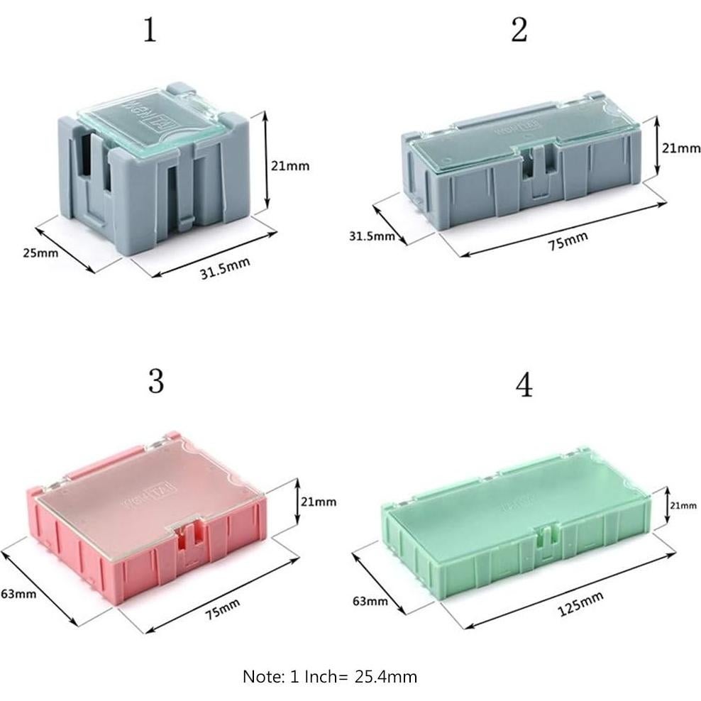 Caja de Almacenamiento de Componentes Electrónicos Youngy 9 Piezas