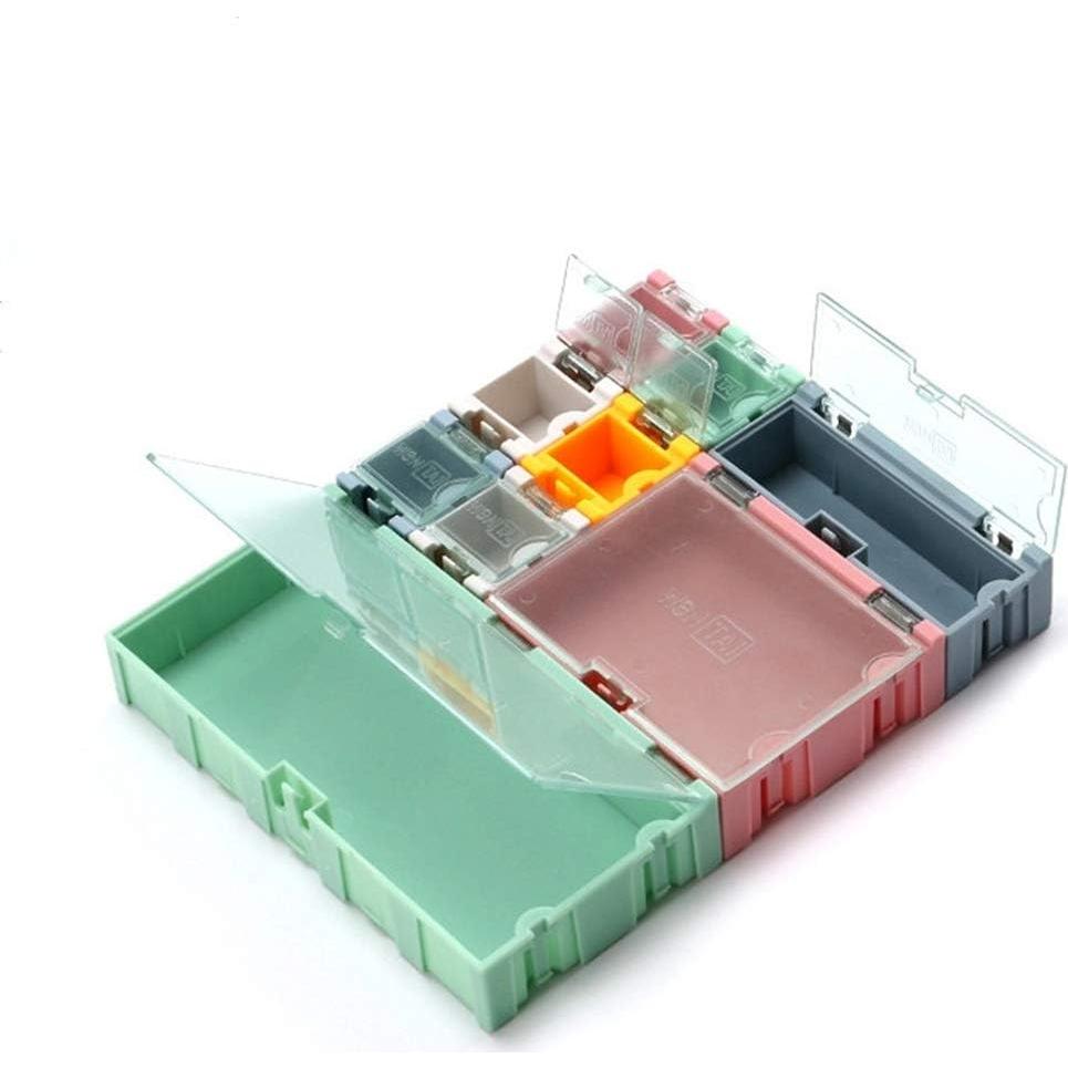 Caja de Almacenamiento de Componentes Electrónicos Youngy 9 Piezas