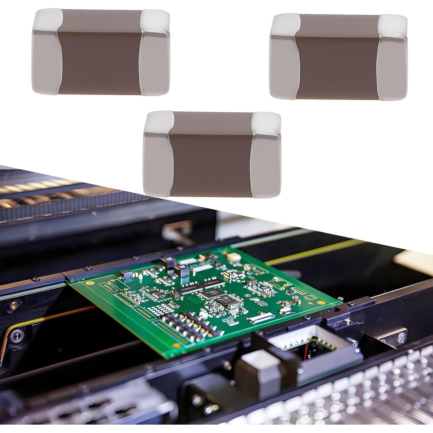 100 Capacitores Cerámicos SMD 10uF 50V 1206 Crear Idea