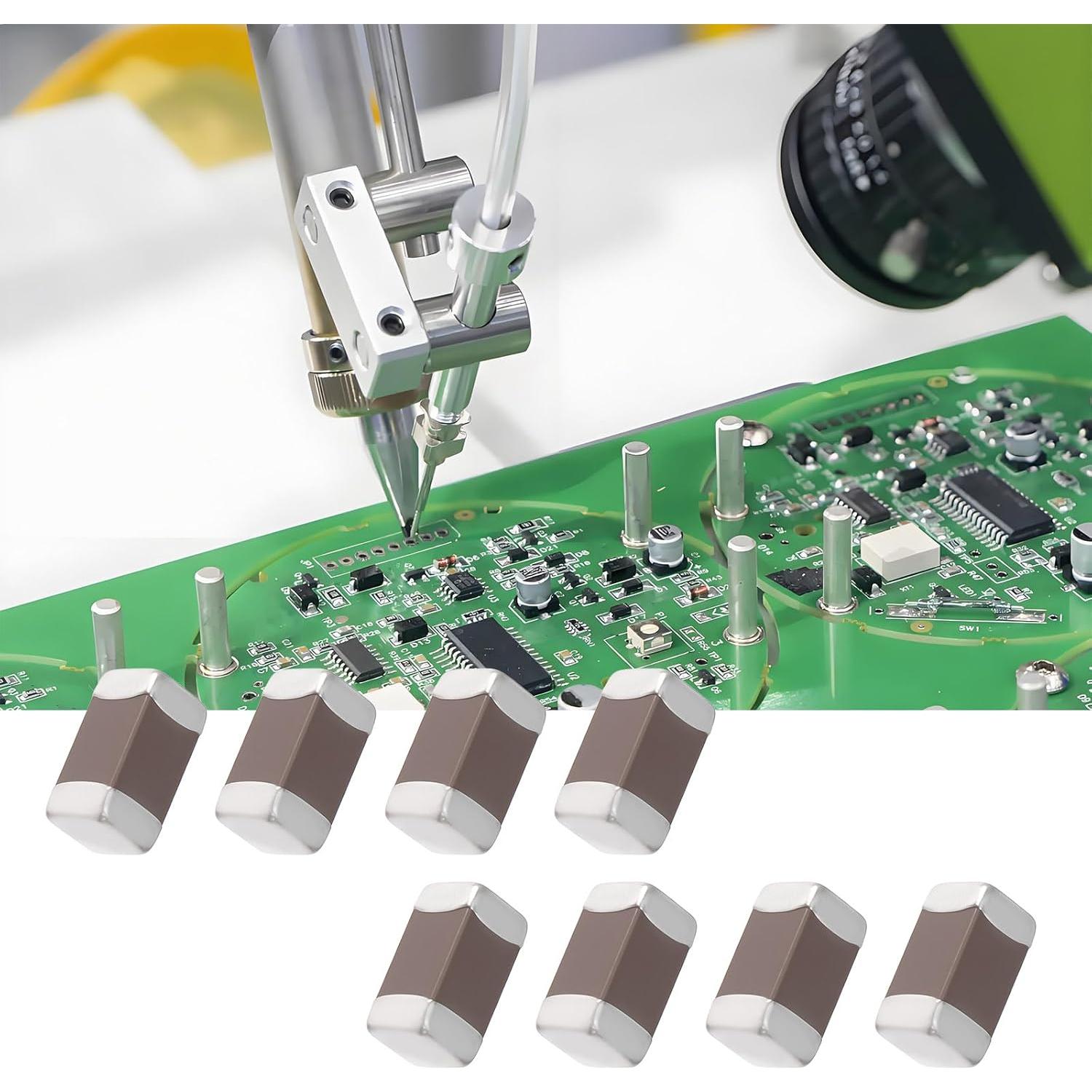 100 Capacitores Cerámicos SMD 10uF 50V 1206 Crear Idea