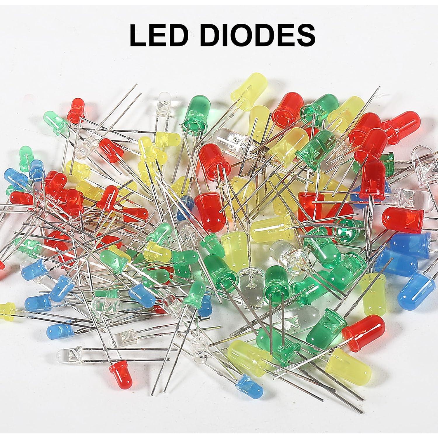 Kit de Componentes Electrónicos 1900pcs Coliao - Diodos, Resistencias, Capacitores y más