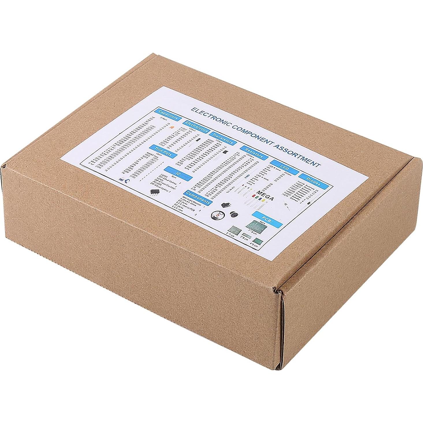 Kit de Componentes Electrónicos 1900pcs Coliao - Diodos, Resistencias, Capacitores y más