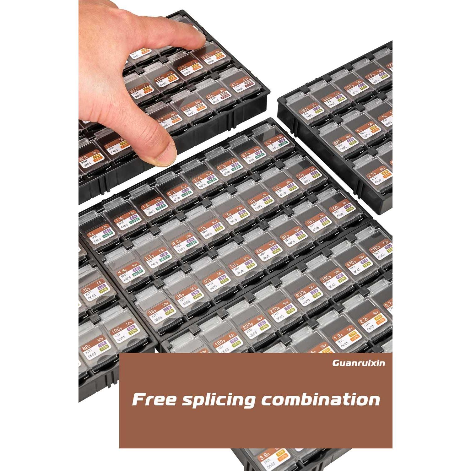 Kit de Capacitores Chip Guanruixin 2610PCS EIA 1206 1pF-100uF