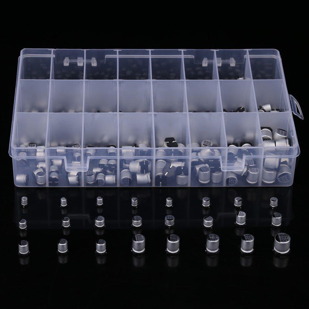 Kit de 400 Capacitores Electrolíticos Aluminio 0.1uF-1000uF