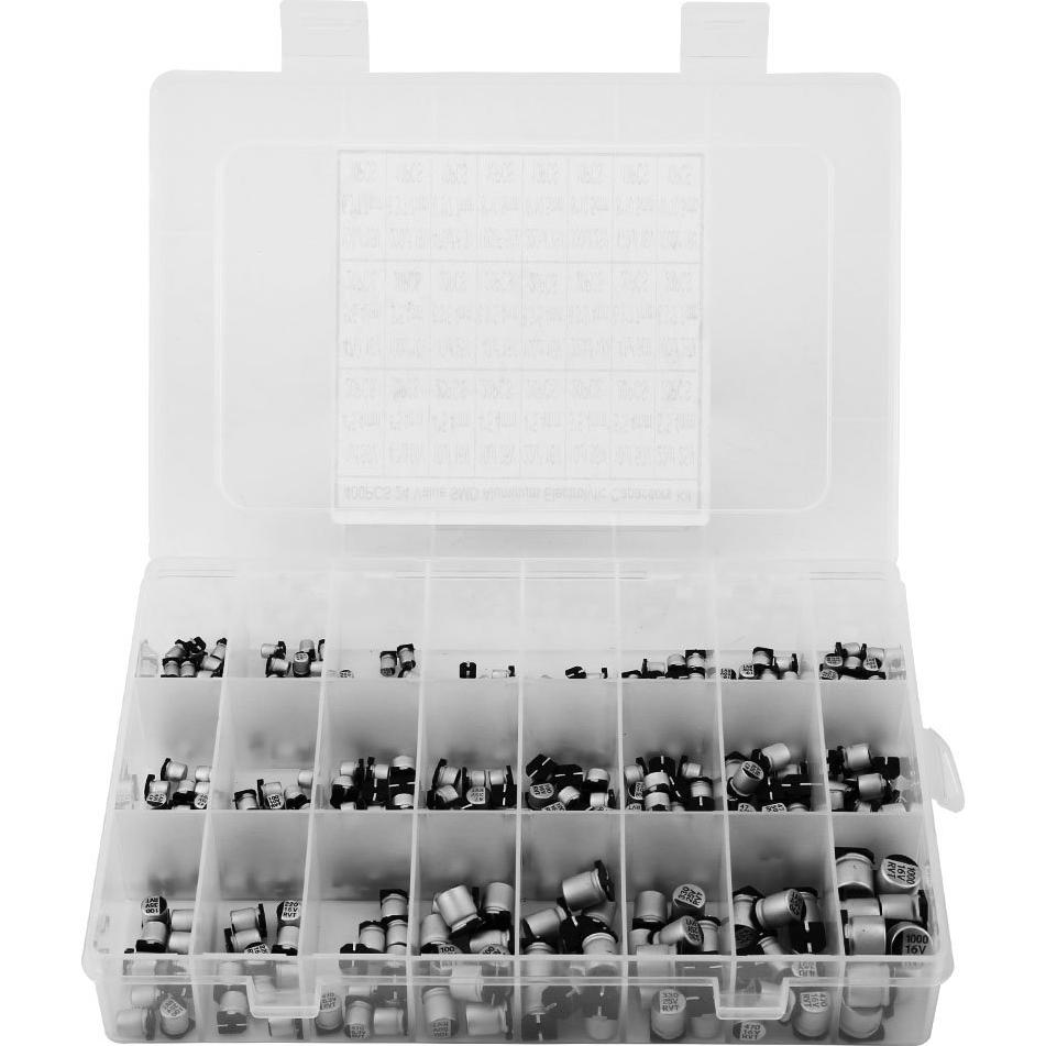 Kit de 400 Capacitores Electrolíticos Aluminio 0.1uF-1000uF