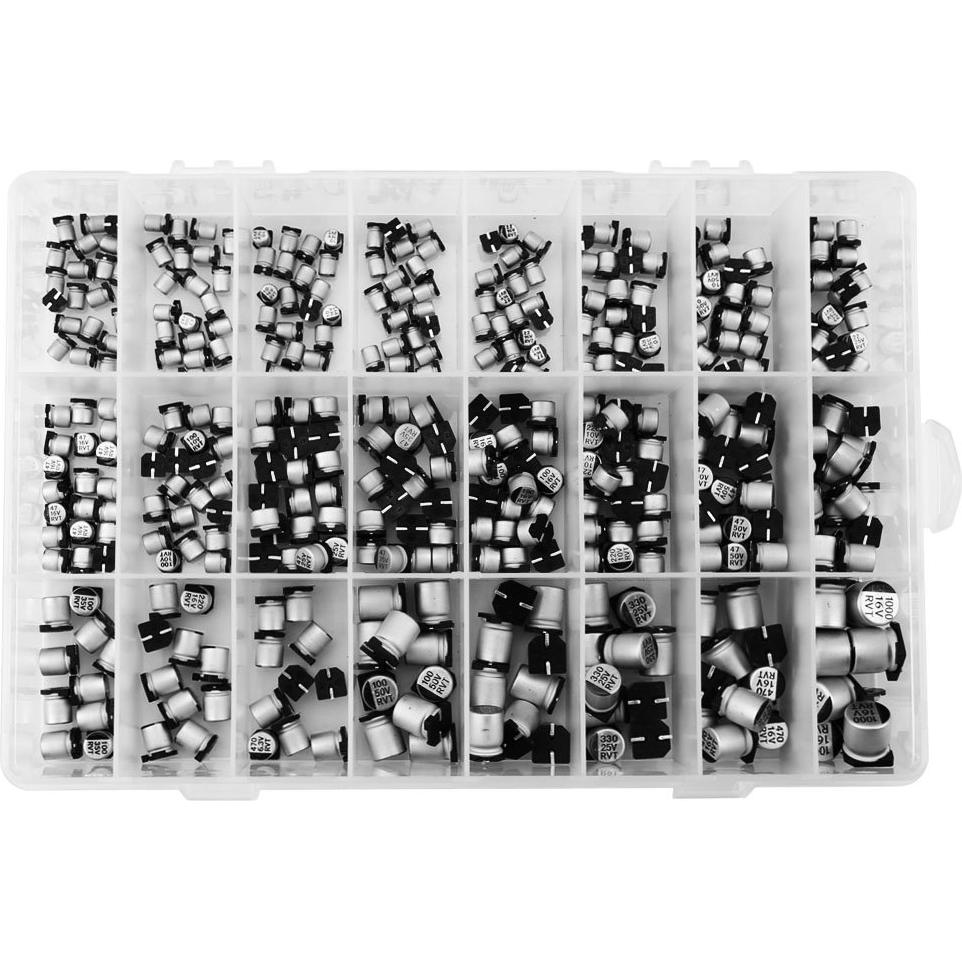 Kit de 400 Capacitores Electrolíticos Aluminio 0.1uF-1000uF