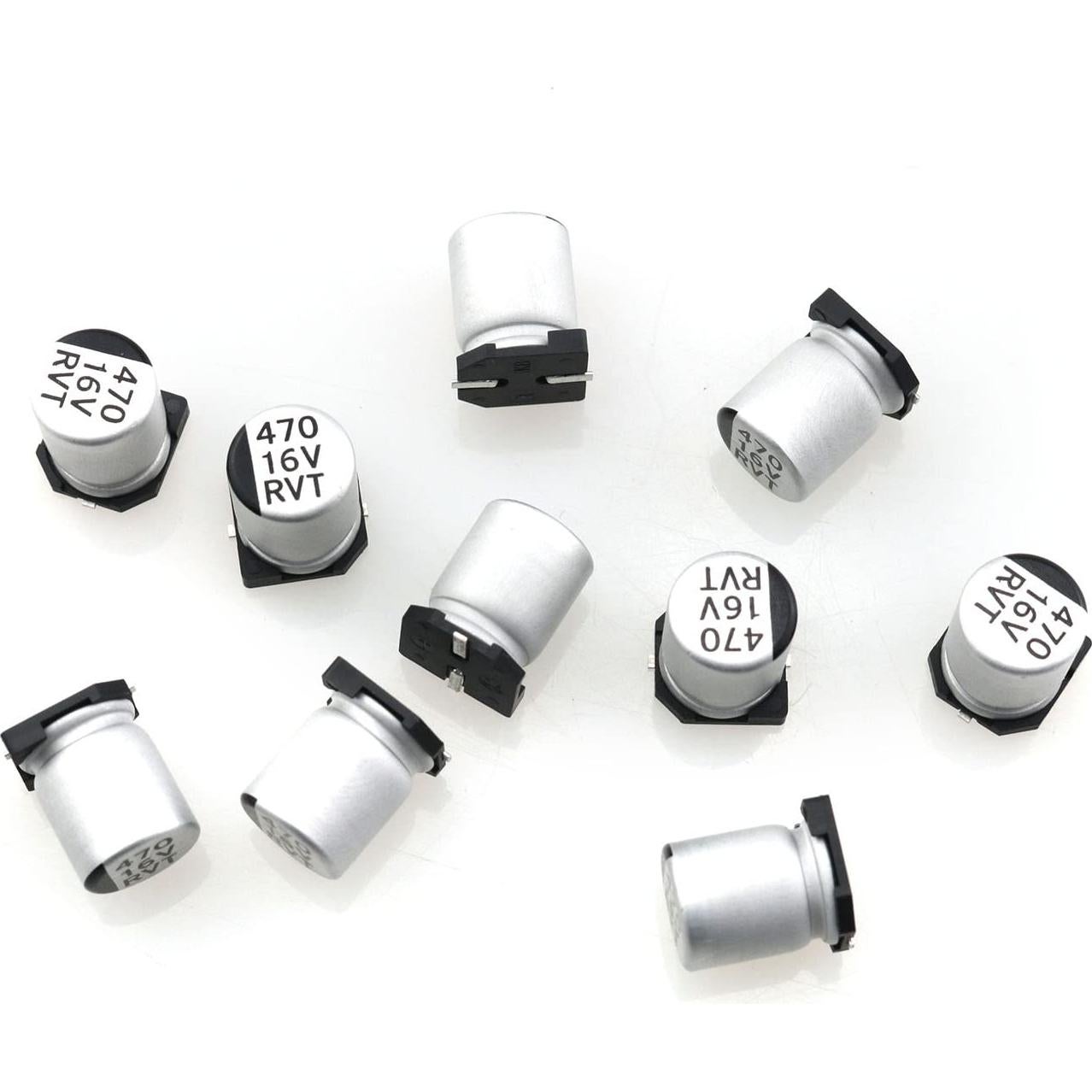 Capacitor SMD TAODAN 470uF 16V 20% Aluminio Electrolítico - 10pcs