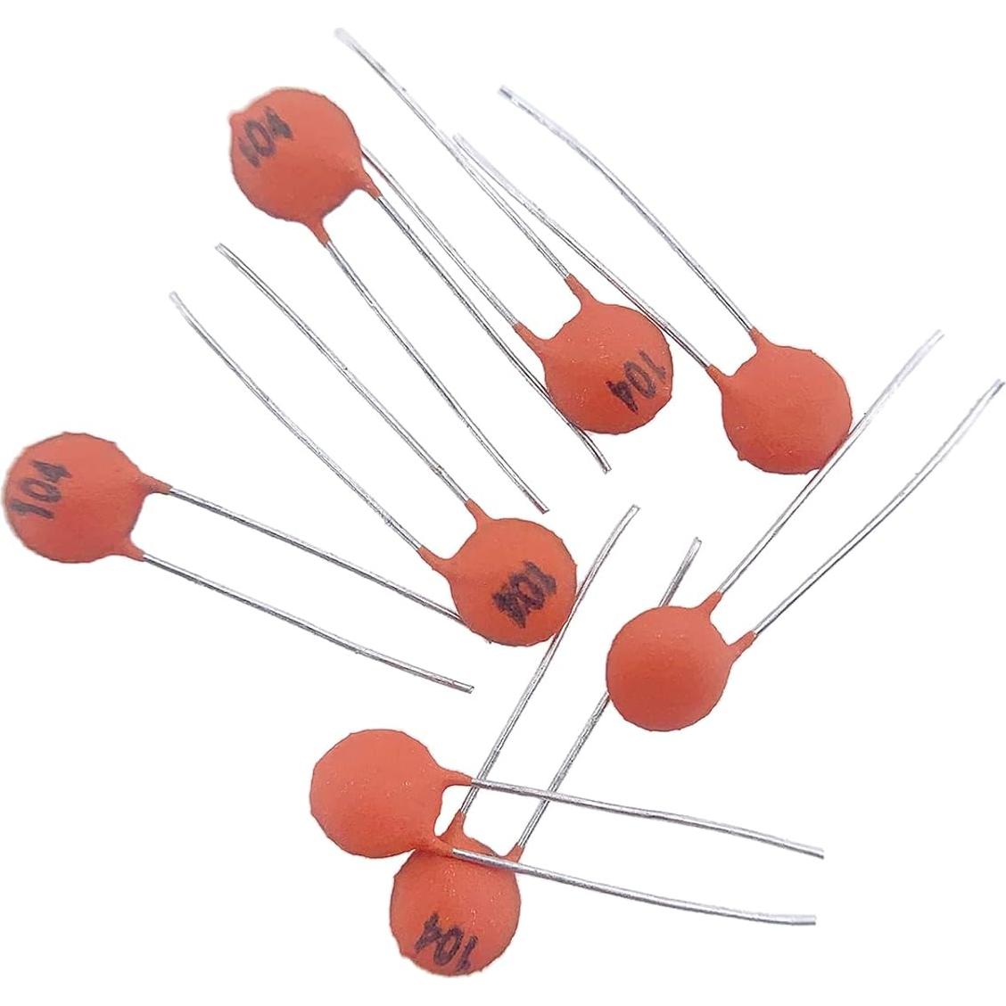 100 Capacitores Cerámicos 100nF 0.1uF Cermant Kit Electrónica