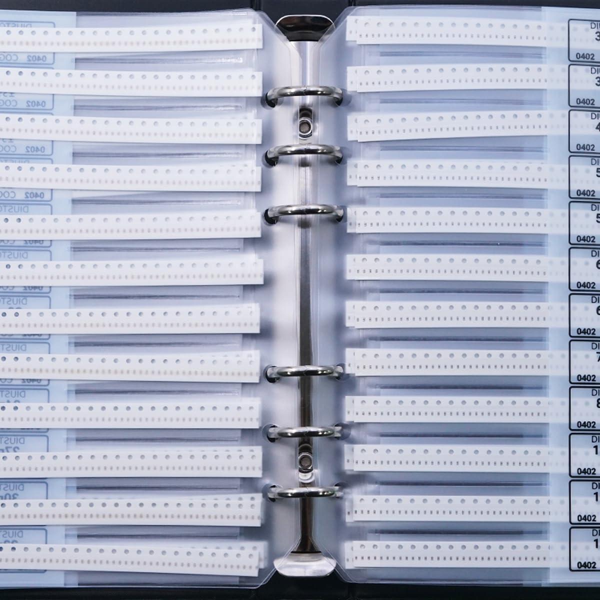 Kit de Capacitores SMD 0402 DIUSTOU 84 Tipos 0.5pF-10uF