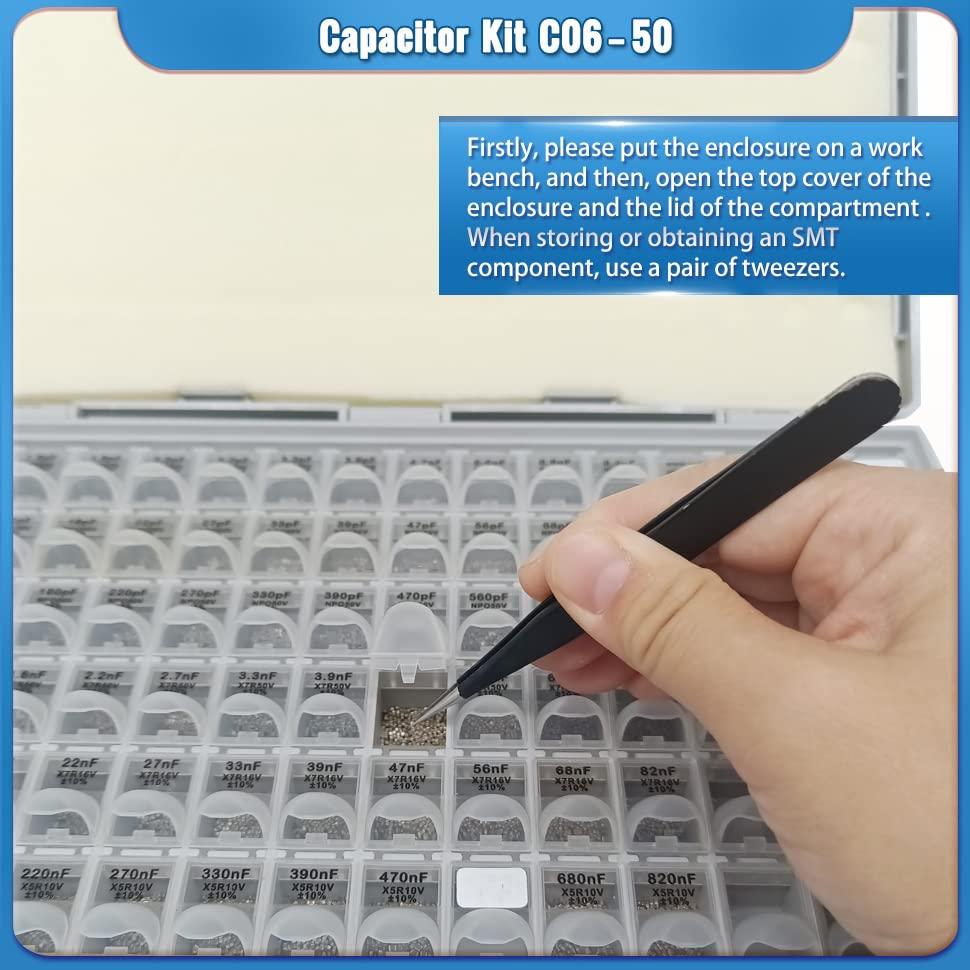 Kit de Capacitores SMT 0603 79 Valores 100pcs - Analog Technologies