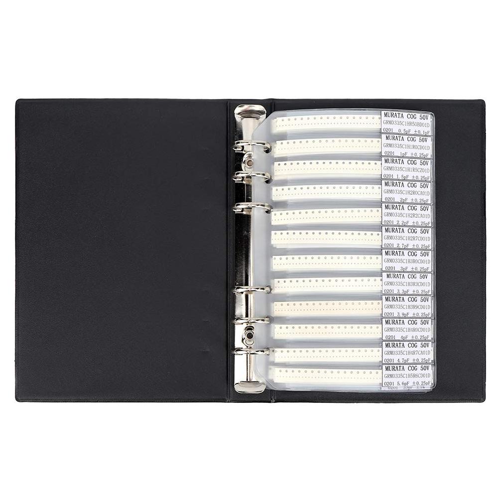 Libro de Muestras de Capacitores SMD 51 Tipos Aramox 25x18cm