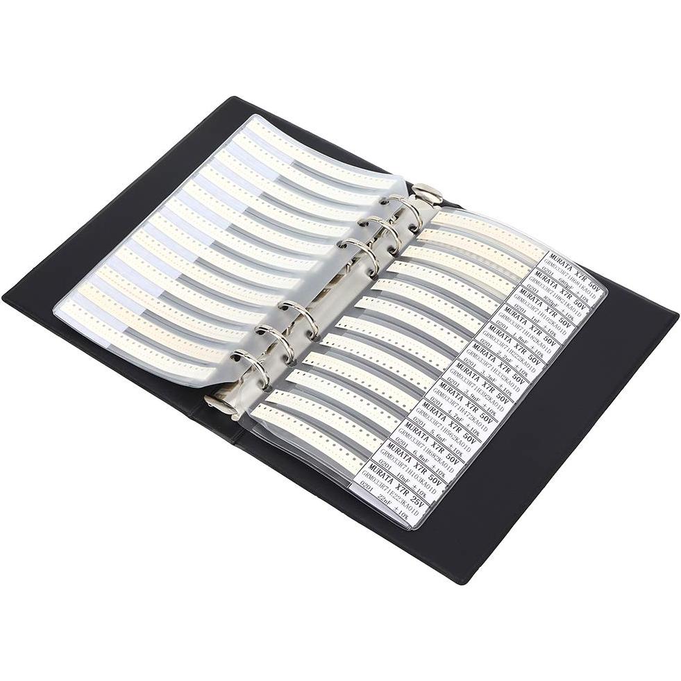 Libro de Muestras de Capacitores SMD 51 Tipos Aramox 25x18cm