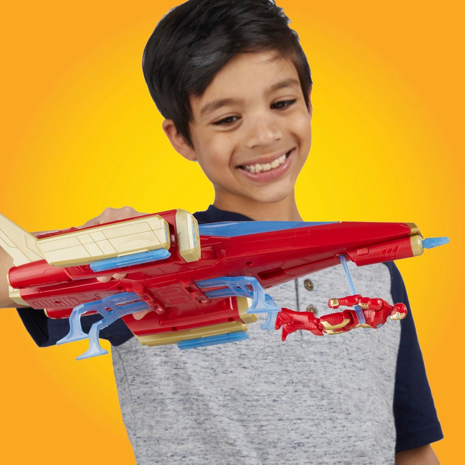 Jet de Batalla Iron Man Hasbro 10 cm con figura de acción