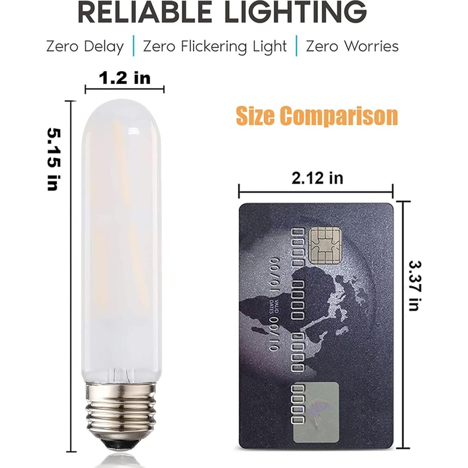Bombilla LED Regulable E26 Leools 8W 4000K 800LM 6Pack
