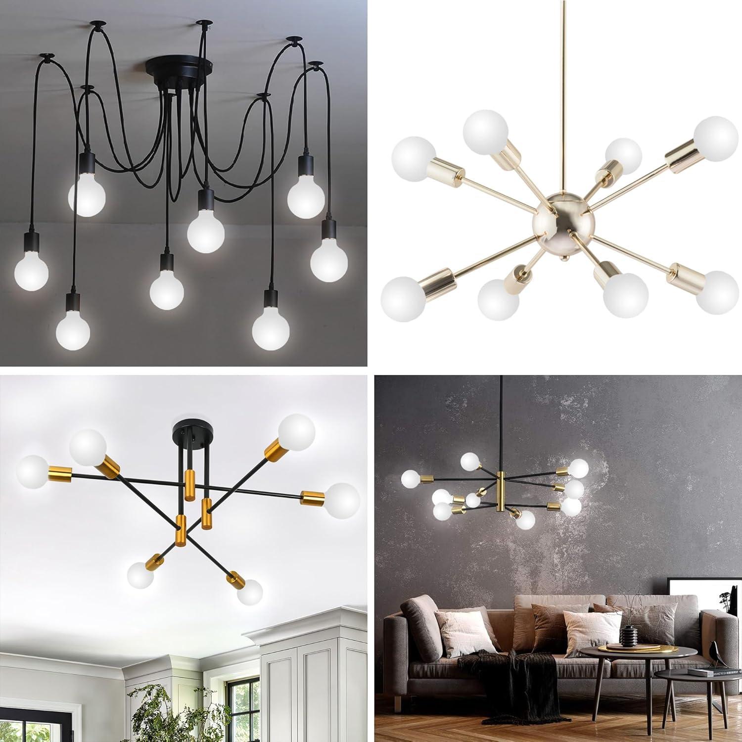 2 Bombillas LED Globo E26 7W 450 Lúmenes Regulables 3 Colores