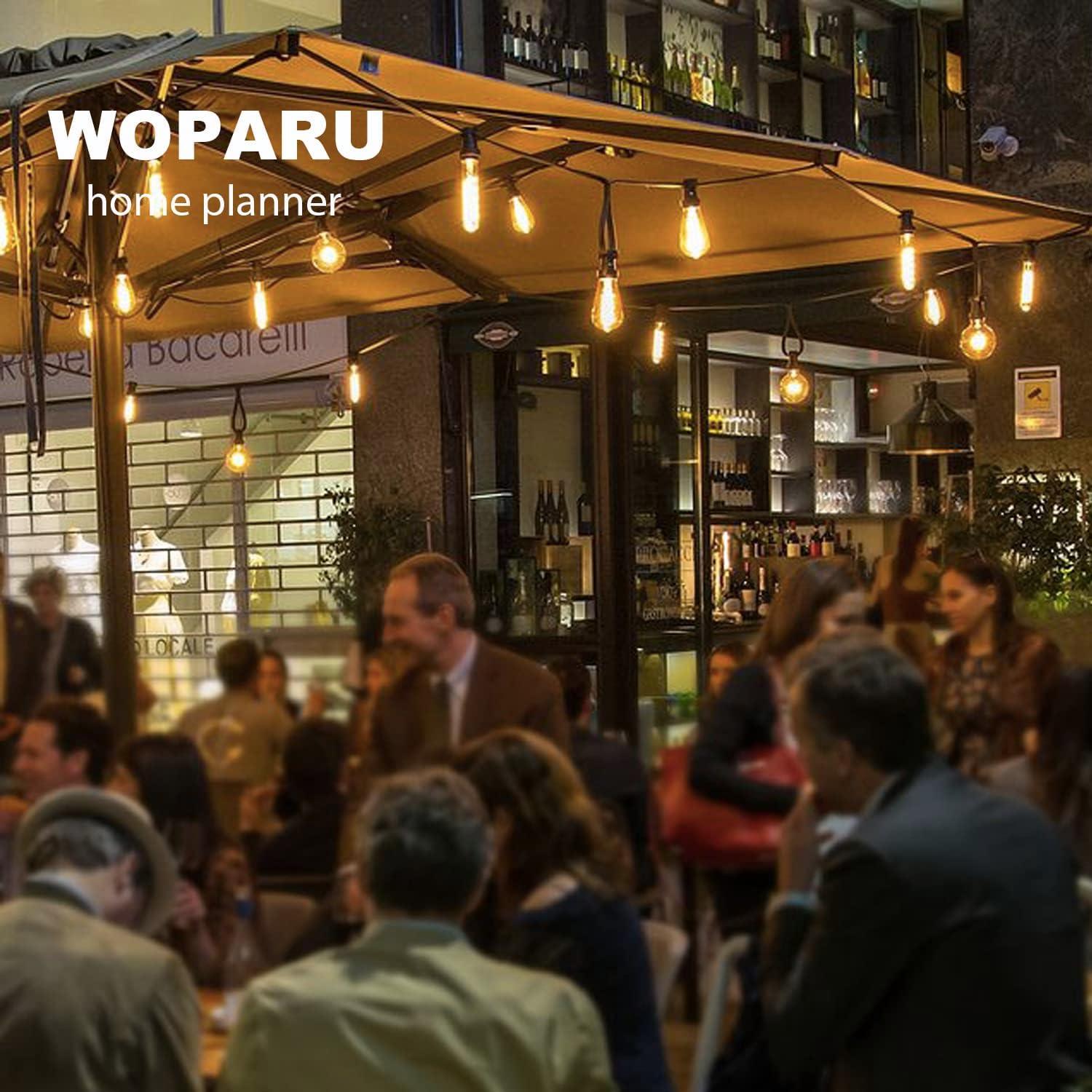 Bombilla Edison Vintage WOPARU T28 4W 18.5cm Ámbar Dimmable