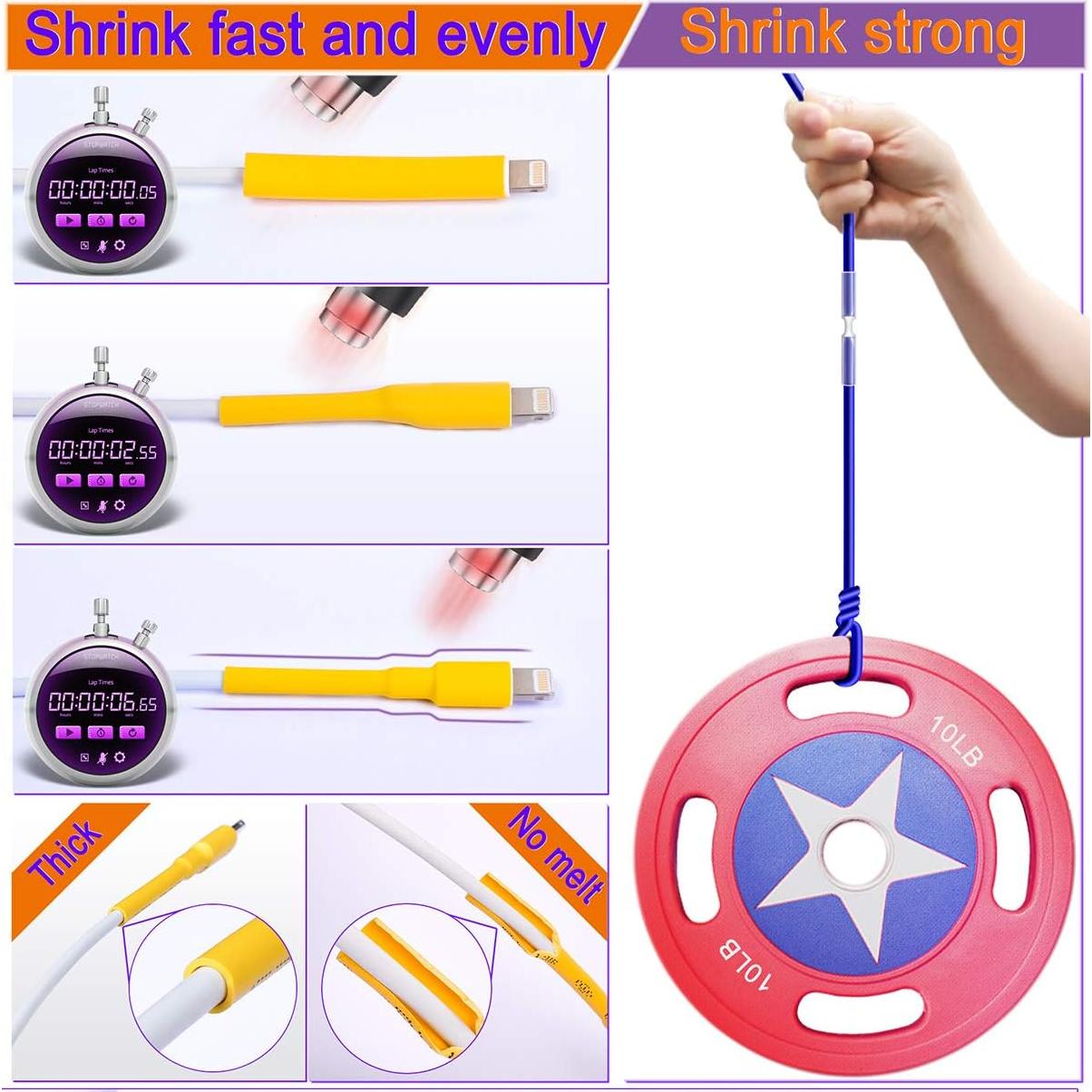 Kit de Tubos Termocontraíbles Pointool 650 Piezas Multicolor