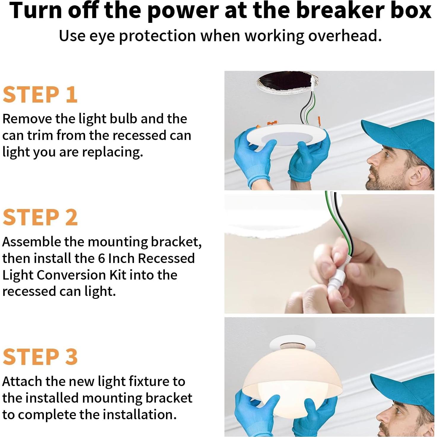 Kit de Conversión Luz Empotrada R56 HAI FEIPN 20cm Acero Blanco