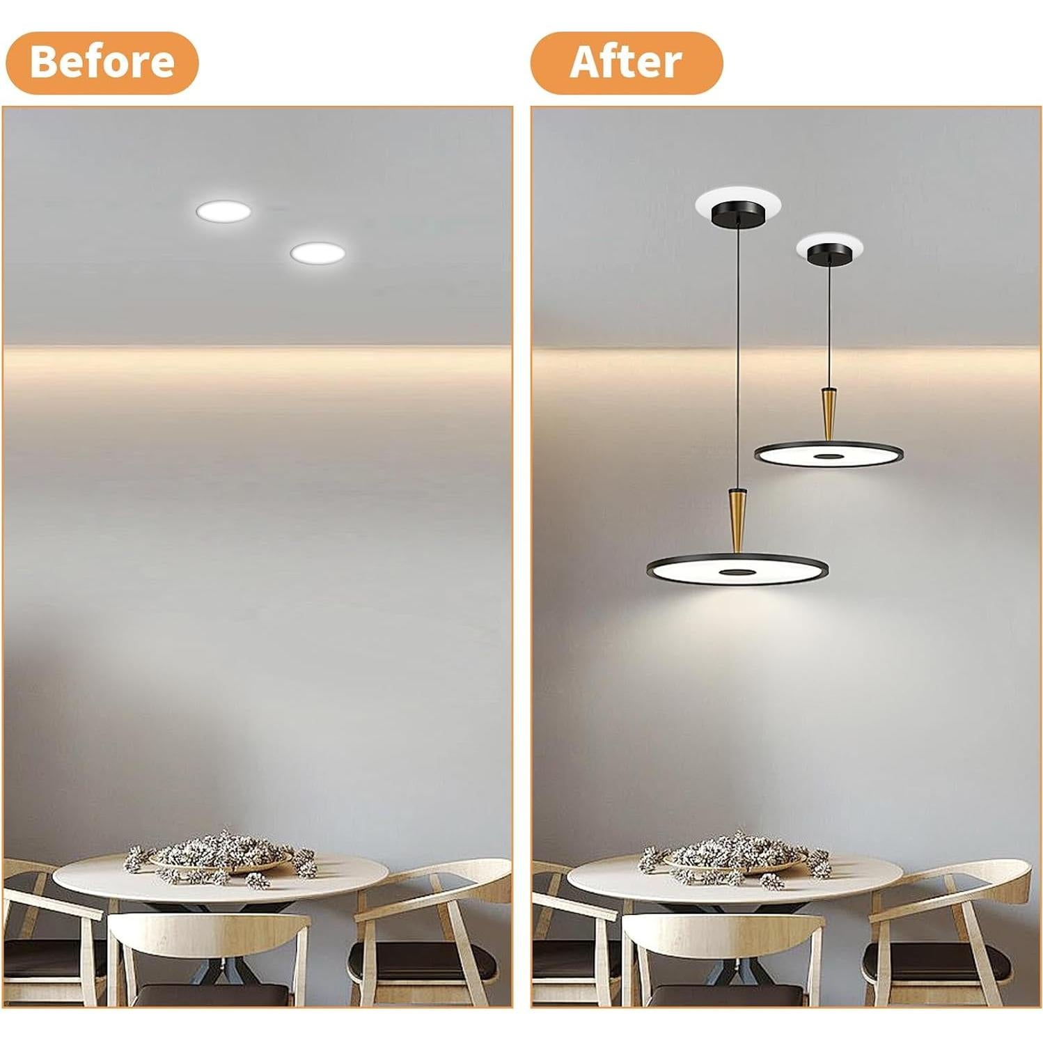 Kit de Conversión Luz Empotrada R56 HAI FEIPN 20cm Acero Blanco